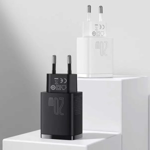 شارژر دیواری فست شارژ باسئوس مدل Compact Quick توان 20 وات